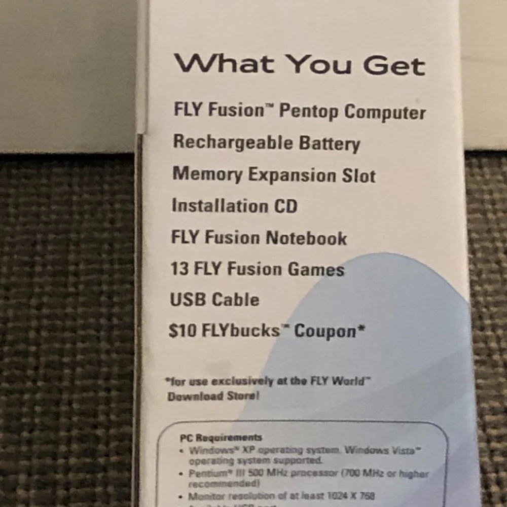 FLY FUSION PENTOP COMPUTER & MUSIC STUDIO CD - NEW IN BOX